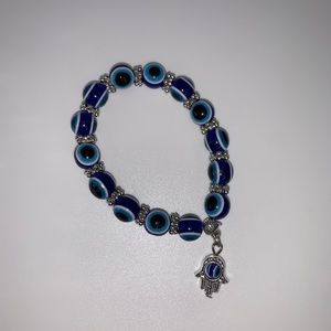 10mm stretchy Evil Eye bracelet
